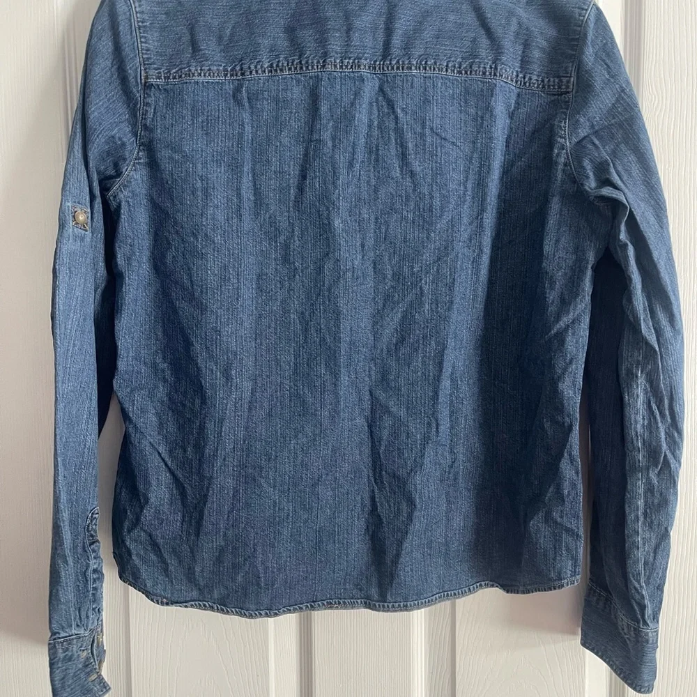 Harley-Davidson Blue Denim button down with Patch - Picture 4 of 4